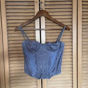 Urban Outfitters Lace Trim Corset Top